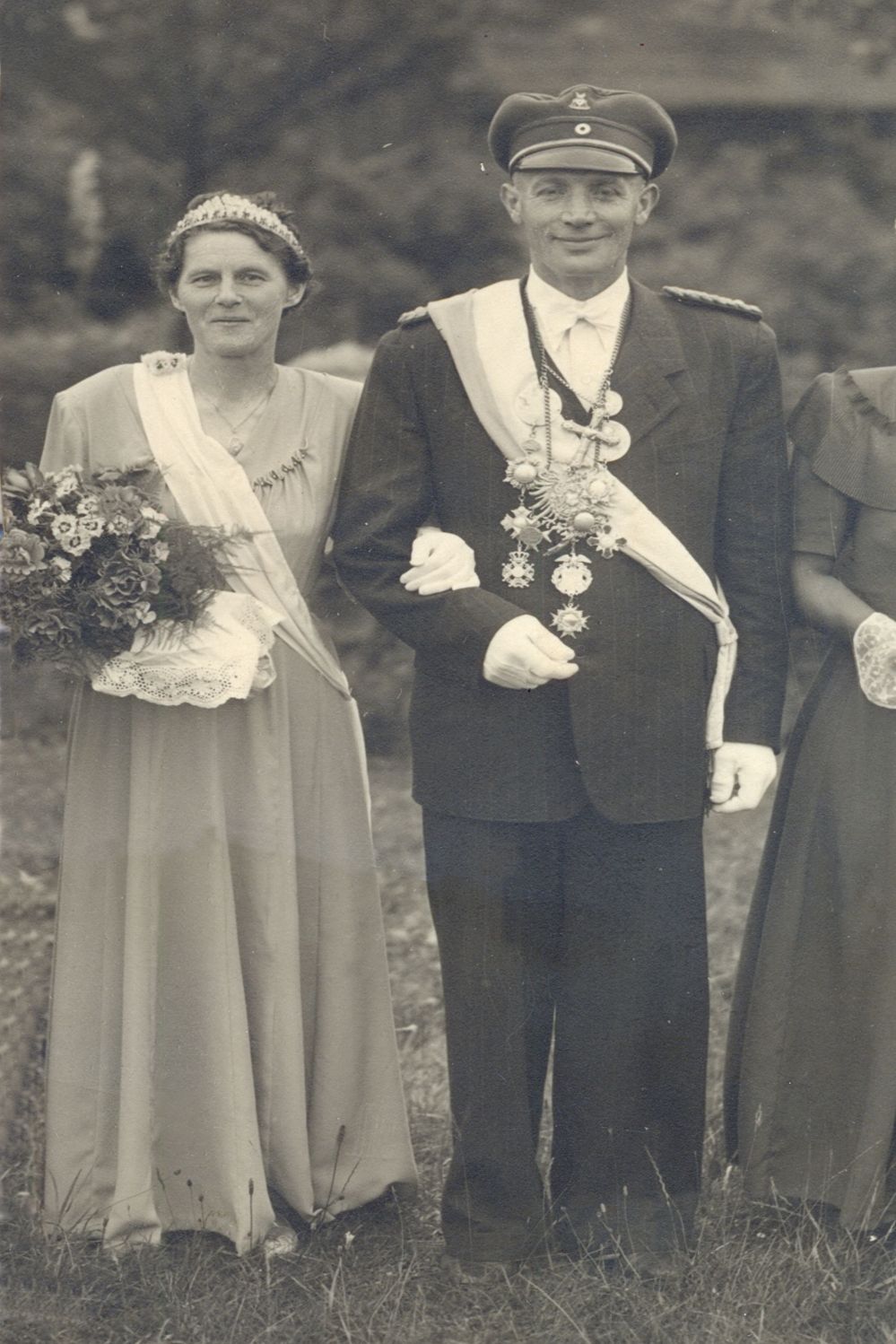 1950 Schützenkönig Willhelm Widdekind u. Frau Helene